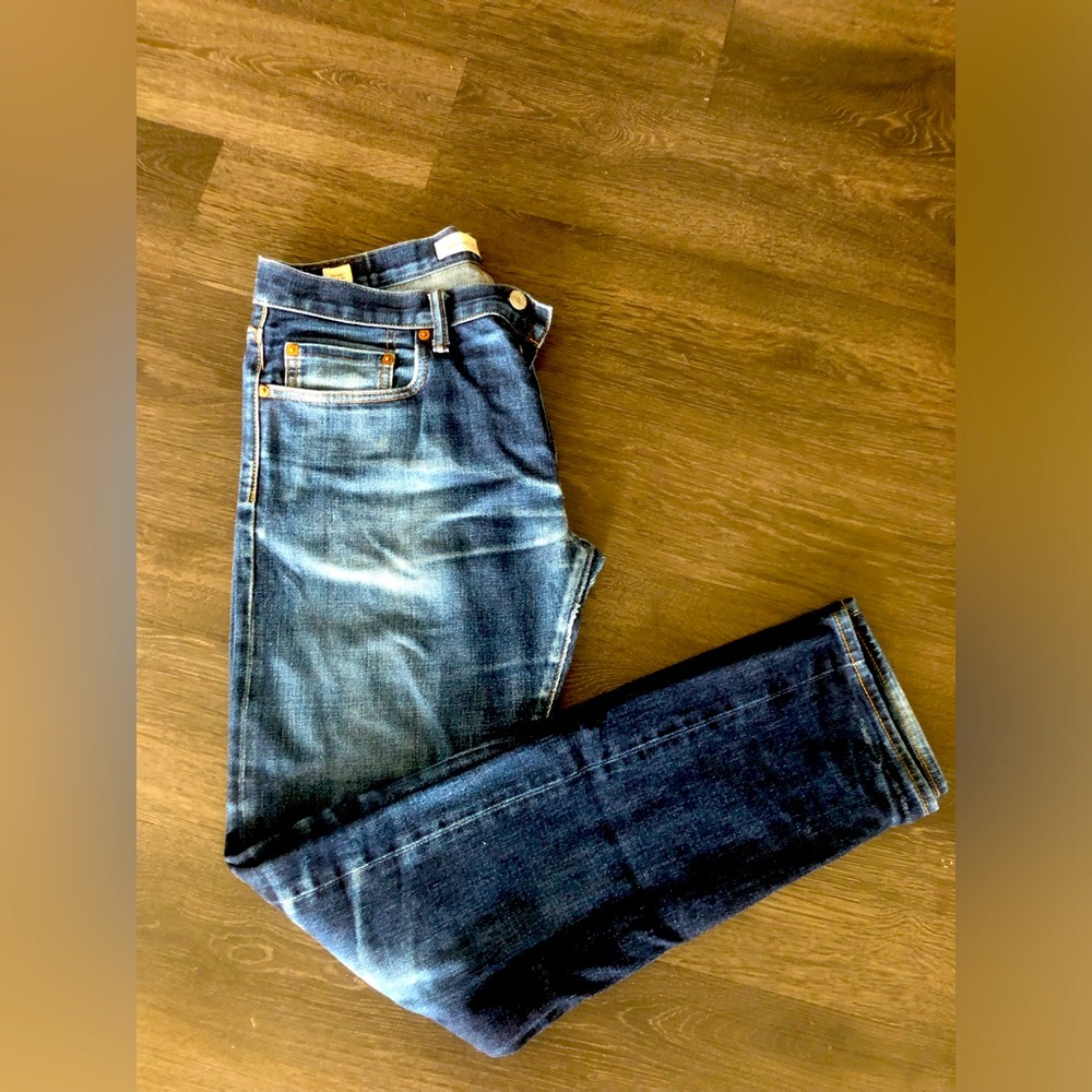 Men's Classic Blue Denim Jeans - Timeless Straight Fit by Gap